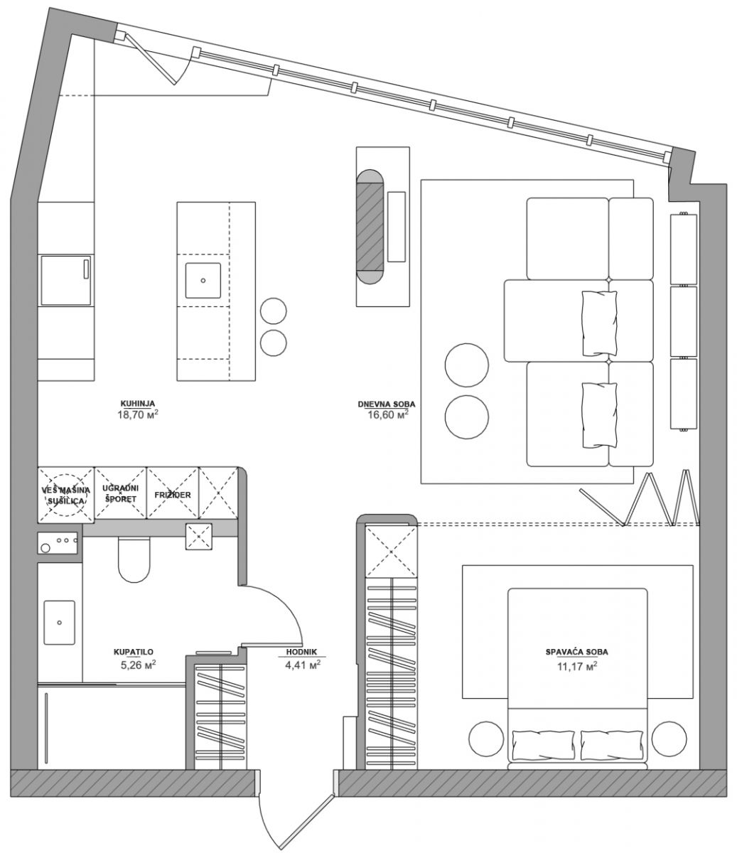 Fantastična rešenja za stanove do 60 m² (PLAN)